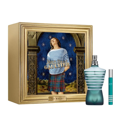 Le Male by Jean Paul Gaultier for Men 6.8 oz EDT 2pc Gift Set