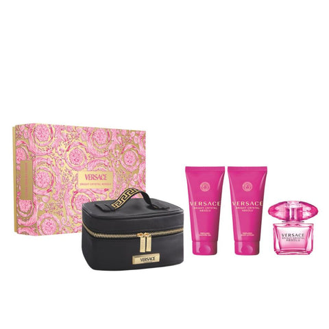 Bright Crystal Absolu by Versace for Women 3.0 oz EDP 4PC Gift Set