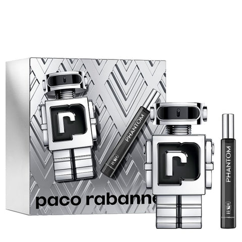 Phantom by Paco Rabanne for Men 3.4 oz EDT 2pc Gift Set
