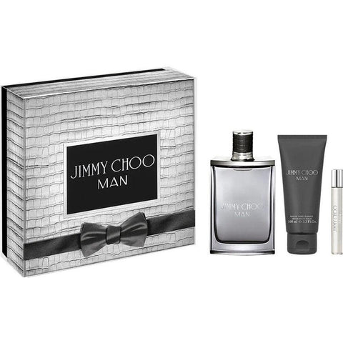 Jimmy Choo Man by Jimmy Choo for Men 3.4 oz EDT 3pc Gift Set