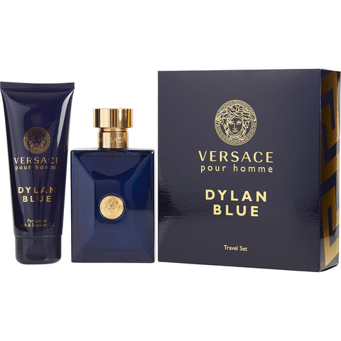 Dylan Blue by Versace for Men 3.4 oz EDT 2pc Gift Set