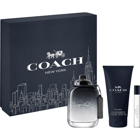 Coach by Coach for Men 3.4 oz EDT 3pc Gift Set