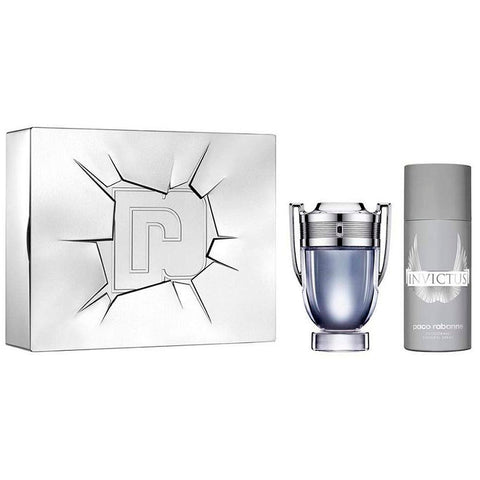 Invictus by Paco Rabanne for Men 3.4 oz EDT 2pc Gift Set