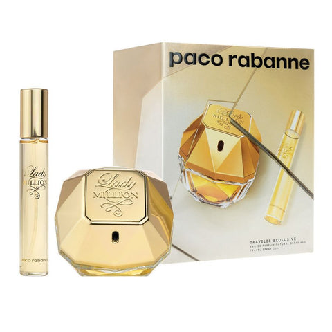 Lady Million by Paco Rabanne for Women 2.8 oz EDP 2pc Gift Set