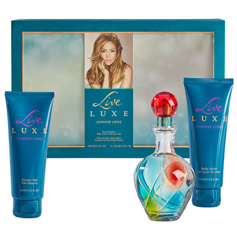 Live Luxe by Jennifer Lopez for Women 3.4 oz EDP 3PC Gift Set